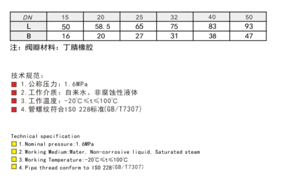 乐天堂黄铜升降式止回阀链接尺寸